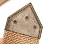 Webleinenriemen mit großem D-Ring Wehrmacht, Breite 40mm, Gesamtlänge 99cm. Ungetragenes Stück