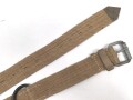 Webleinenriemen mit großem D-Ring Wehrmacht, Breite 40mm, Gesamtlänge 99cm. Ungetragenes Stück