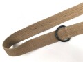 Webleinenriemen mit großem D-Ring Wehrmacht, Breite 40mm, Gesamtlänge 99cm. Ungetragenes Stück