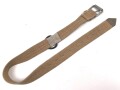Webleinenriemen mit großem D-Ring Wehrmacht, Breite 40mm, Gesamtlänge 99cm. Ungetragenes Stück
