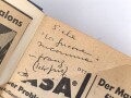 Otto Skorzeny, eigenhändige Unterschrift auf Postkarte vom 1. Mai 1948. ( Internierungslager Darmstadt )