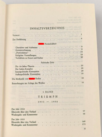 Max Domarus, eigenhändige Unterschrift vom Dezember 1962, auf Karte, diese eingeklebt im seinem Buch " Hitler - Reden und Proklamation , 1. Band"