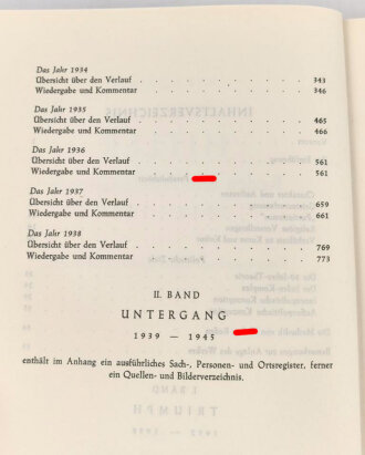 Max Domarus, eigenhändige Unterschrift vom Dezember 1962, auf Karte, diese eingeklebt im seinem Buch " Hitler - Reden und Proklamation , 1. Band"