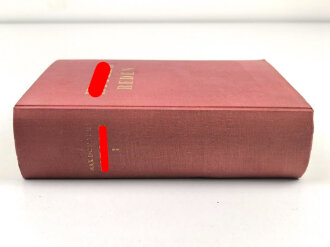 Max Domarus, eigenhändige Unterschrift vom Dezember 1962, auf Karte, diese eingeklebt im seinem Buch " Hitler - Reden und Proklamation , 1. Band"