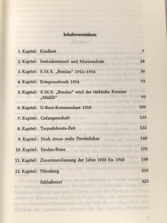 Karl Dönitz, eigenhändige Widmung samt Unterschrift vom 2.6.1970. Auf dem Vorsatzblatt seines Buches " Karl Dönitz, Mein wechselvolles Leben"