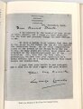 Karl Dönitz, eigenhändige Widmung samt Unterschrift vom 2.6.1970. Auf dem Vorsatzblatt seines Buches " Karl Dönitz, Mein wechselvolles Leben"