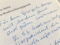 Ernst Gottfried Mahrenholz, Vizepräsident des Bundesverfassungsgerichts, eigenhändige Widmung  datiert 1991. Auf Vorsatzblatt des Buches  " Das Bundesverfassungsgericht" von Horst Säcker