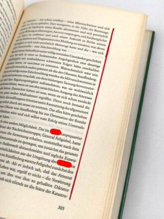 Otto Ernst Remer Generalmajor a.D., eigenhändige Unterschrift auf Vorsatzblatt seines Buches " Verschwörung und Verrat an Hitler" . Datiert 1990