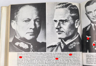Otto Ernst Remer Generalmajor a.D., eigenhändige Unterschrift auf Vorsatzblatt seines Buches " Verschwörung und Verrat an Hitler" . Datiert 1990