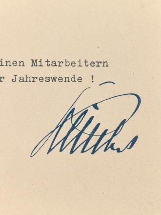 Josef Bürckel, Gauleiter. Gedruckte Unterschrift auf...