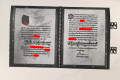 Josef Bürckel, Gauleiter. Gedruckte Unterschrift auf Vorsatzblatt des Buches " Tradition und Gegenwart" von Alfred Rosenberg