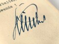 Josef Bürckel, Gauleiter. Gedruckte Unterschrift auf Vorsatzblatt des Buches " Tradition und Gegenwart" von Alfred Rosenberg