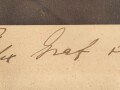 "Seeteufel" Korvettenkapitän Felix Graf v. Luckner, eigenhändige Unterschrift auf gerahmtem Druck, Maße des Rahmens 24,5 x 32cm