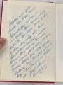 "Seeteufel" Korvettenkapitän Felix Graf v. Luckner, eigenhändige Unterschrift  samt Widmung von 1964, auf Vorsatzblatt seines Buches " Seeteufel" Abenteuer aus meinem Leben