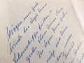 "Seeteufel" Korvettenkapitän Felix Graf v. Luckner, eigenhändige Unterschrift  samt Widmung von 1964, auf Vorsatzblatt seines Buches " Seeteufel" Abenteuer aus meinem Leben