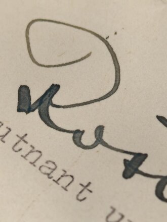 Infanterie Regiment 528, Anschreiben bezüglich verleihung des Eisernen Kreuzes 1. Klasse  im Juni 1940, eigenhändige Unterschrift Oberleutnant und Kompanie Chef