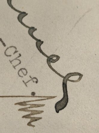 Infanterie Regiment 528, Anschreiben bezüglich verleihung des Eisernen Kreuzes 1. Klasse  im Juni 1940, eigenhändige Unterschrift Oberleutnant und Kompanie Chef