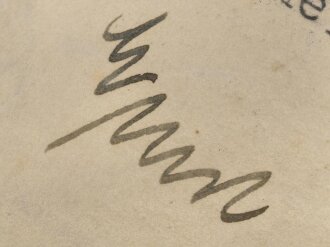 Ernst Diedenhofen, Kreisleiter von Neuwied, eigenhändige Unterschrift auf Anschreiben bezüglich überreichung eines Rundfunkgerätes. Datiert 21.April 1943
