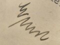Ernst Diedenhofen, Kreisleiter von Neuwied, eigenhändige Unterschrift auf Anschreiben bezüglich überreichung eines Rundfunkgerätes. Datiert 21.April 1943