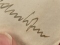 Ernst Diedenhofen, Kreisleiter von Neuwied, eigenhändige Unterschrift auf Anschreiben bezüglich überreichung eines Rundfunkgerätes. Datiert 21.April 1943