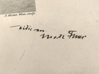 Generalfeldmarschall August von Mackensen, eigenhändige Unterschrift auf Gedenkblatt " Gorlice 1915 - 1935"