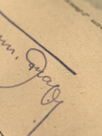 Hermann Graf,  Jagdflieger mit 212 Luftsiegen im Jagdgeschwader 52 und 50, Kommodore Jagdgeschwader 11, Ritterkreuz mit Eichenlaub, Schwertern und Brillanten. Eigenhändige Unterschrift auf DIN A4 Schreiben vom 30.1.1943