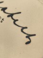 Carl Schumacher, Kommodore des Jagd Geschwader 1, Ritterkreuzträger. Eigenhändige Unterschrift auf " Adler" Postkarte, dazu bei Rücksendeschreiben mit gedruckter Unterschrift