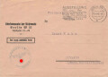 Generalfeldmarschall Keitel, eigenhändige Unterschrift auf Ansichtskarte, diese fleckig von der gummierung des Versandumschlages, dieser anbei