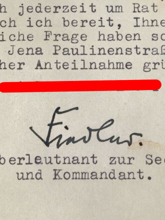 U-Boot Kommandant und Oberleutnant zur See ?,...