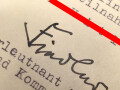 U-Boot Kommandant und Oberleutnant zur See ?, eigenhändige Unterschrift auf ausführlichem Brief an die Schwester eines gefallenen Besatzungsmitglieds, datiert 25.Juni 1943