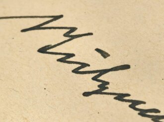 Carl-Heinrich von Stülpnagel, General der Infanterie. Eigenhändige Unterschrift  als Vorsitzender der Deutschen Waffenstillstandskommission  auf Brief, datiert 27.7.1940. Dazu der Briefumschlag