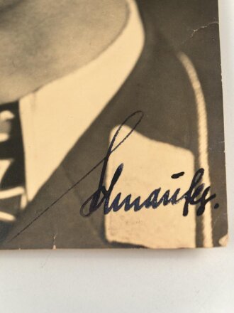 Ritterkreuzträger der Luftwaffe,  Foto  10,5 x 14,5cm mit Widmung und eigenhändiger Unterschrift