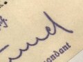 Erwin Rommel, Generalmajor und Kommandant des Führer Hauptquartiers, eigenhändige Unterschrift auf Schriftverkehr bezüglich "Auffüllung der Wachkompanie des Führerbegleitbataillions " datiert 31.1.40