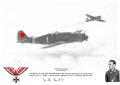 Luftwaffe, DIN A4 Druck "Schluss mit lustig" Ritterkreuzträger Willi Reschke,  mit eigenhändiger Unterschrift nach 1945.