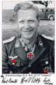 Ritterkreuzträger H.E.Bob, Jagdgeschwader 54 " Grünherz"§ Eigenhändige Unterschrift nach 1945 auf Reprofoto