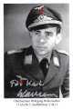 Wolfgang Wollenweber, Staffelführer 2./J.G. 1"Oesau",  eigenhändige Unterschrift nach 1945 auf Reprofoto