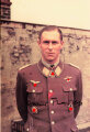 Ritterkreuzträger Oberst Hannes Trautloft,  eigenhändige Unterschrift nach 1945 auf Reprofoto