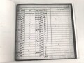 Ritterkreuzträger Hugo Broch, Jagdgeschwader 54,  eigenhändige Unterschrift nach 1945 auf Fotokopie seines Flugbuches.