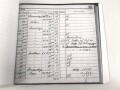 Ritterkreuzträger Hugo Broch, Jagdgeschwader 54,  eigenhändige Unterschrift nach 1945 auf Fotokopie seines Flugbuches.