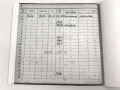 Ritterkreuzträger Hugo Broch, Jagdgeschwader 54,  eigenhändige Unterschrift nach 1945 auf Fotokopie seines Flugbuches.