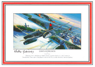 Luftwaffe, DIN A4 Druck "Dawn Intrusion"...