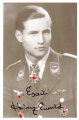 Heinz Ewald ” ESAU “, Ritterkreuzträger, Jagdgeschwader 52, eigenhändige Unterschrift auf Reprofoto 10 x 14,5cm