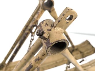 Gebirgstruppe Wehrmacht, Paar Kufen für Geschütz. Originallack , Gesamtlänge 120cm, ungereinigtes Paar