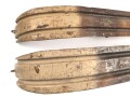 Gebirgstruppe Wehrmacht, Paar Kufen für Geschütz. Originallack , Gesamtlänge 120cm, ungereinigtes Paar