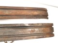 Gebirgstruppe Wehrmacht, Paar Kufen für Geschütz. Originallack , Gesamtlänge 120cm, ungereinigtes Paar