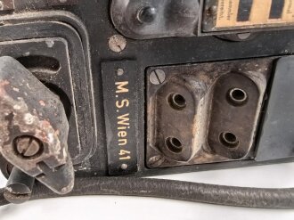 Minensuchgerät "Wien 41" der Wehrmacht, Originallack, ungereinigt, Funktion nicht geprüft