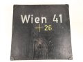 Transportkasten für ein Minensuchgerät Wien 41 der Wehrmacht, Originallack, ungereinigtes Stück