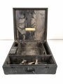 Transportkasten für ein Minensuchgerät Wien 41 der Wehrmacht, Originallack, ungereinigtes Stück