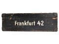 Transportkasten für ein Minensuchgerät " Frankfurt 42"  der Wehrmacht, Originallack, ungereinigtes Stück