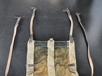 Österreich / Ungarn 1. Weltkrieg, Vorrichtung , vermutlich zum Verlasten von schwerem Gerät für Gebirgstruppen. Guter Zustand, originales Tarnmaterial in den Maßen 60 x 130cm